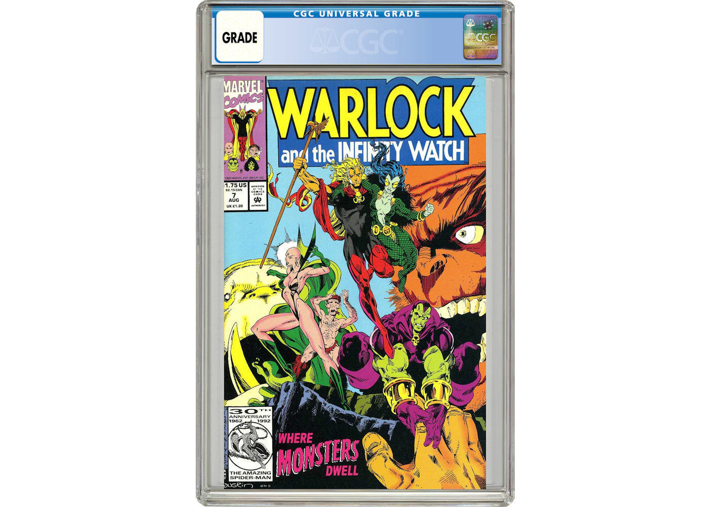 Marvel Warlock and the Infinity Watch (1992) #7 Comic Book CGC Graded