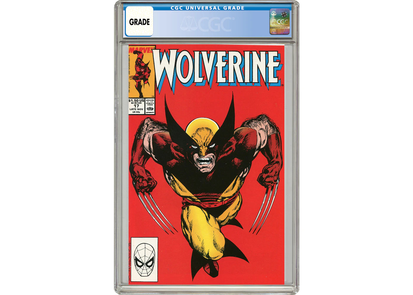 Marvel Wolverine (1988 1st Series) #17 Comic Book CGC Graded