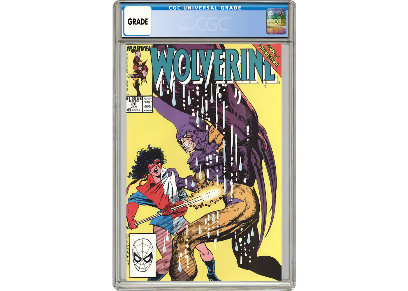 Marvel Wolverine (1988 1st Series) #20 Comic Book CGC Graded