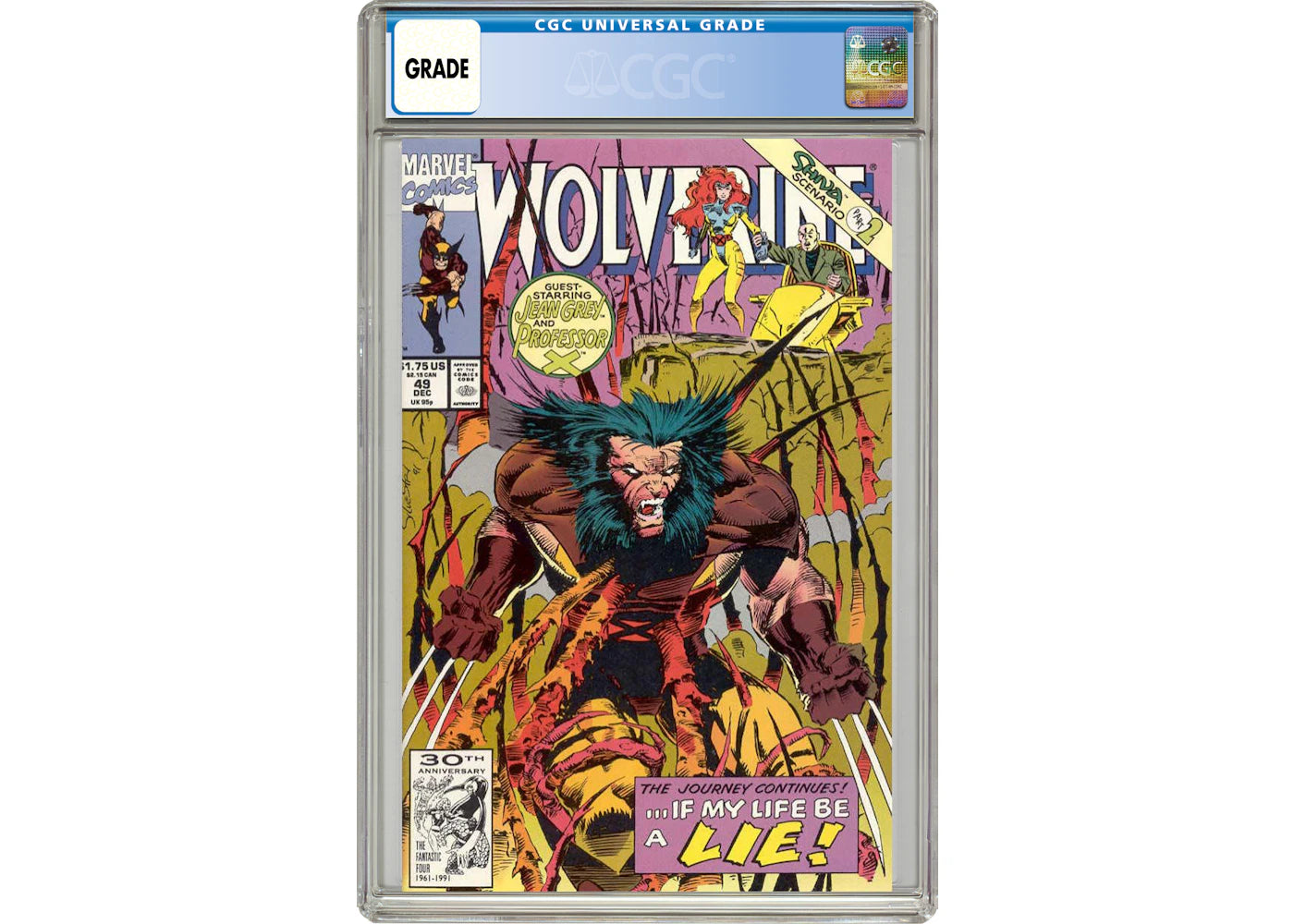 Marvel Wolverine (1988 1st Series) #49 Comic Book CGC Graded