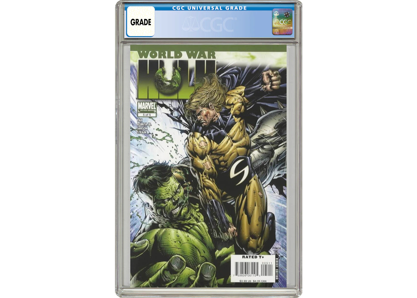 Marvel World War Hulk (2007) #5A Comic Book CGC Graded