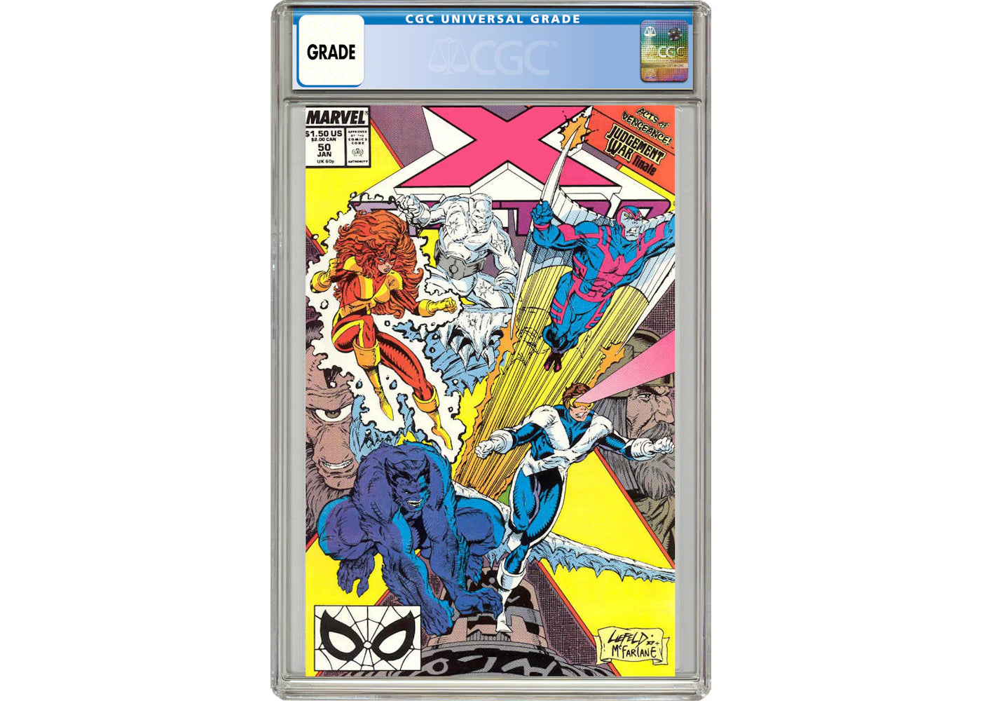 Marvel X-Factor (1986 1st Series) #50 Comic Book CGC Graded
