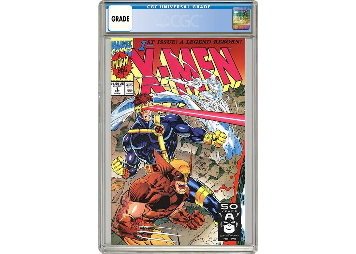 Marvel X-Men #1 C - Wolverine and Cyclops Variant Comic Book CGC Graded