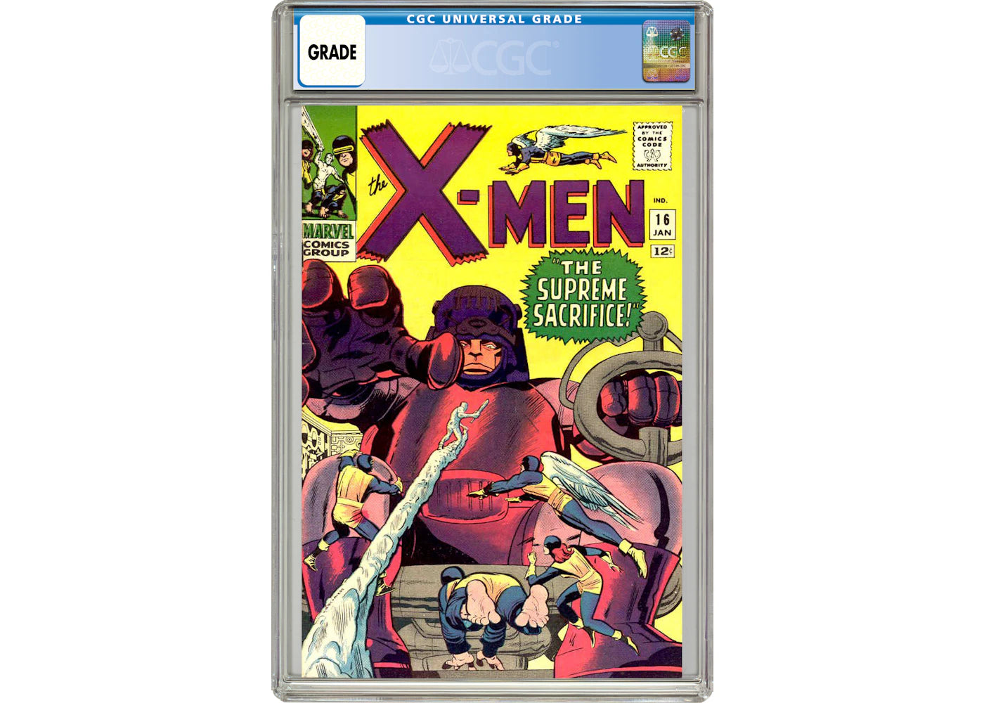 Marvel X-Men #16 (3rd App. of the Sentinels) Comic Book CGC Graded