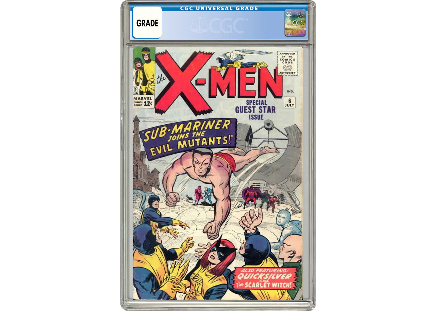 Marvel X-Men #6- Sub-Mariner App Comic Book CGC Graded