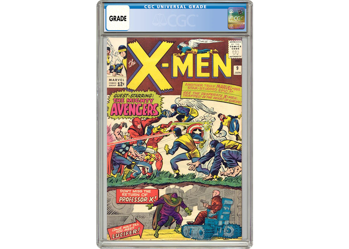 Marvel X-Men #9 (1st App. of Lucifer) Comic Book CGC Graded