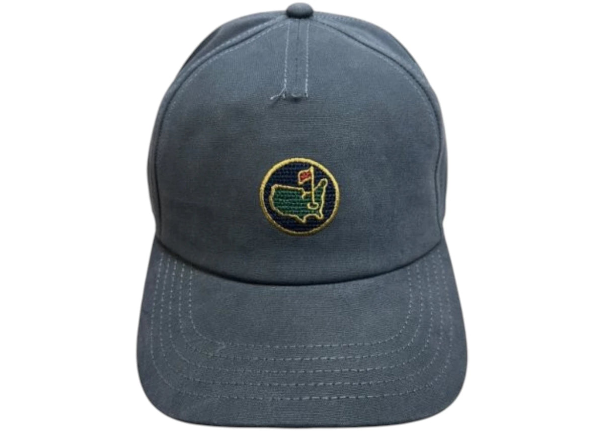 Masters 1934 Collection Faded Cotton Canvas Berckmans Place Cross Stitch Hat Navy