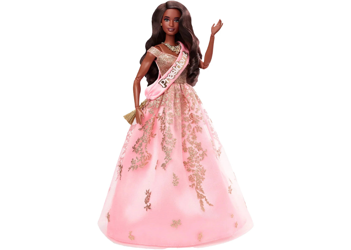 Mattel Barbie Signature President Barbie in Pink and Gold Dress Doll