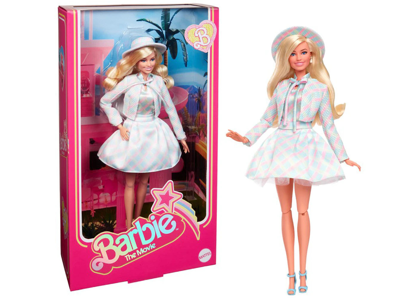 Mattel Barbie The Movie Collectible Doll "Blue Plaid Matching Outfit" Doll