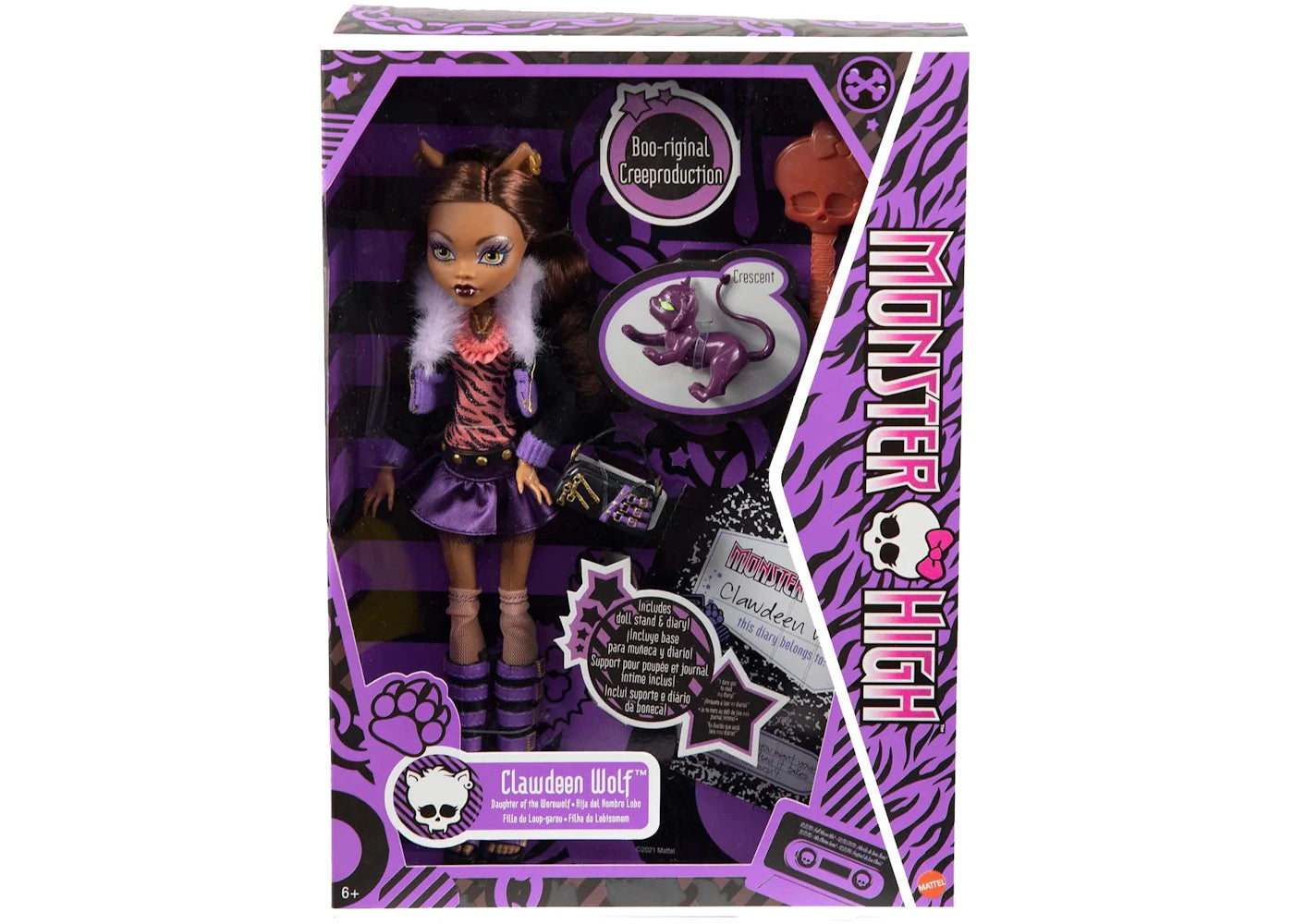 Mattel Monster High Clawdeen Wolf Reproduction Doll 2022