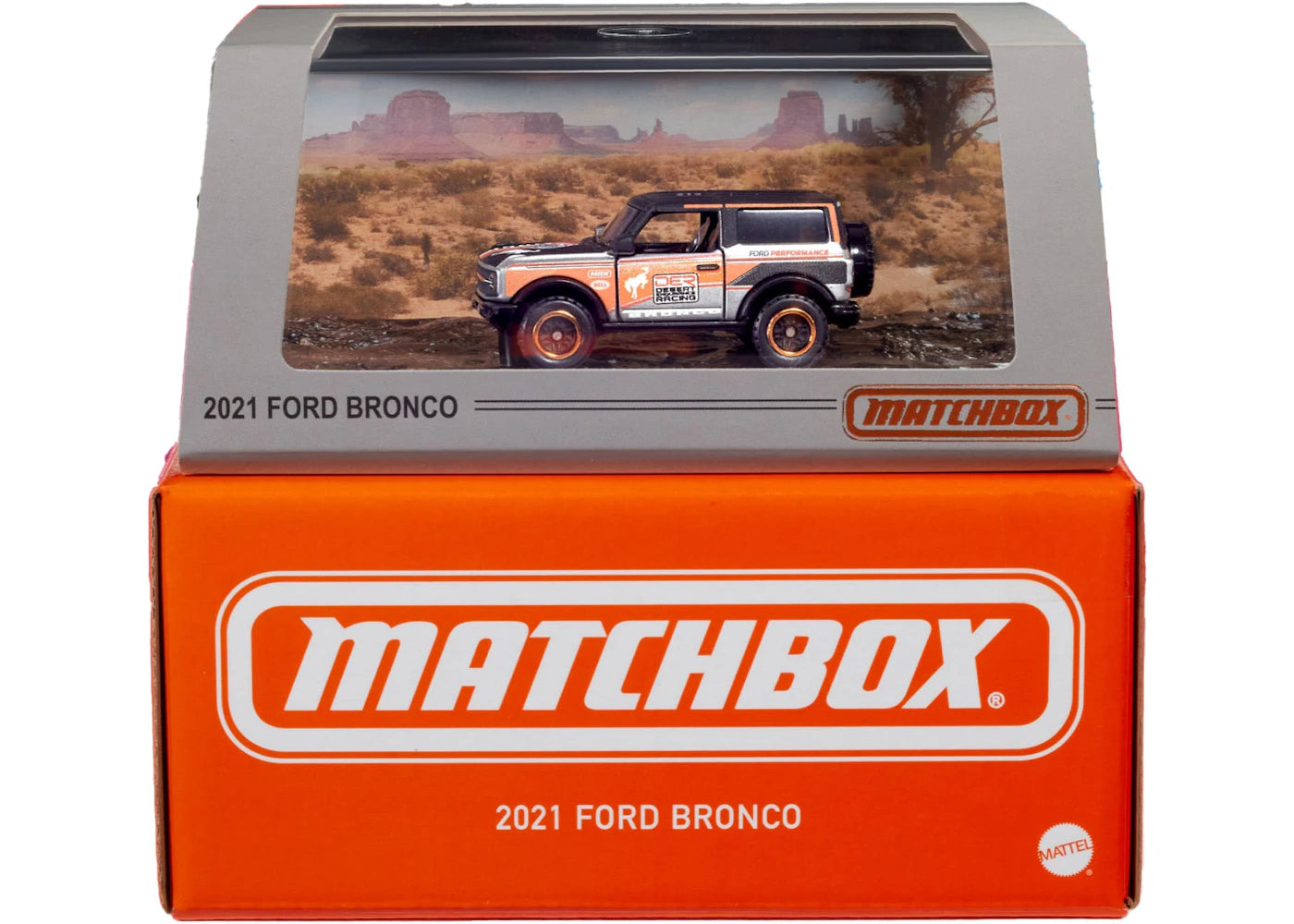 Mattel Matchbox Collectors 2021 Ford Bronco Black/Orange/Metallic