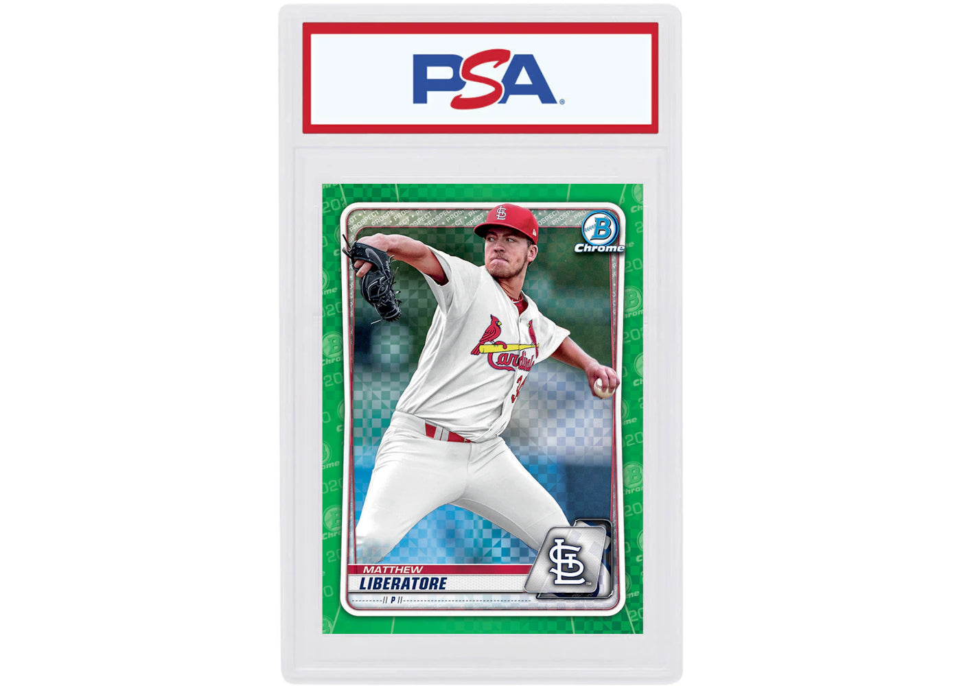 Matthew Liberatore 2020 Bowman Chrome X Green X-Fractor /31 #BCP-209 (PSA or BGS Graded)