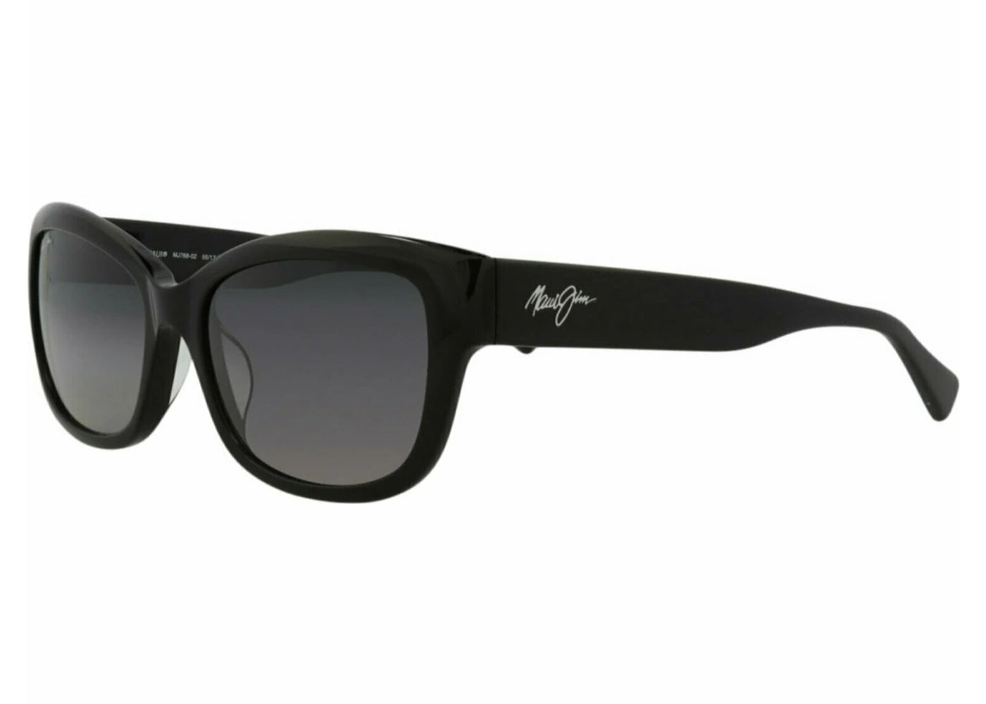 Maui Jim Cat Eye Sunglasses Black/Black/Grey (GS768-02)