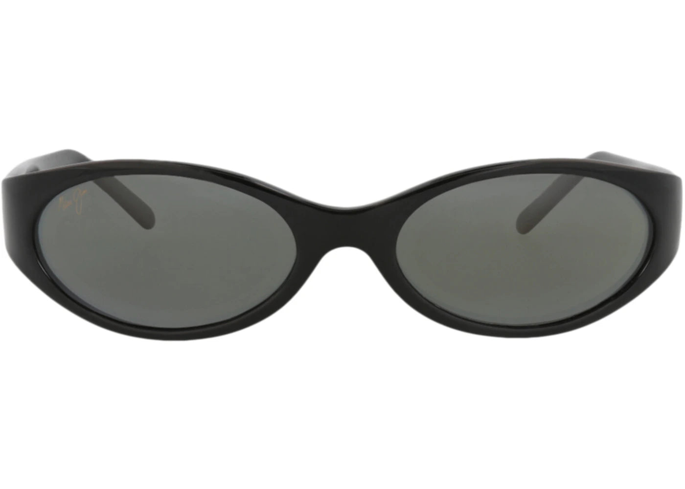 Maui Jim Round-Frame Nylon Sunglasses Black Black Grey (125-02)