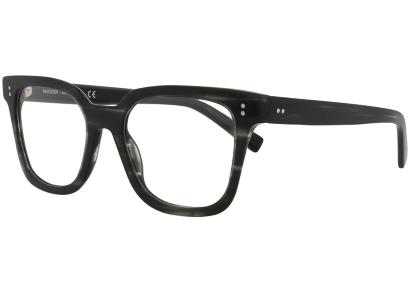 Maui Jim Square Eyeglasses Grey/Horn/Grey/Horn/Transparent (MJO2301-14)