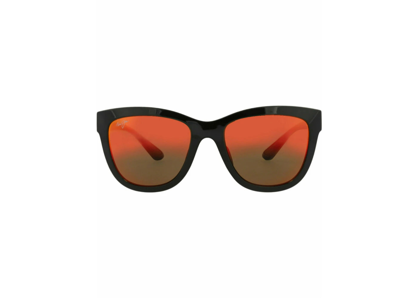 Maui Jim Square-Frame Nylon Sunglasses Black/Black/Lava (RM448-02)