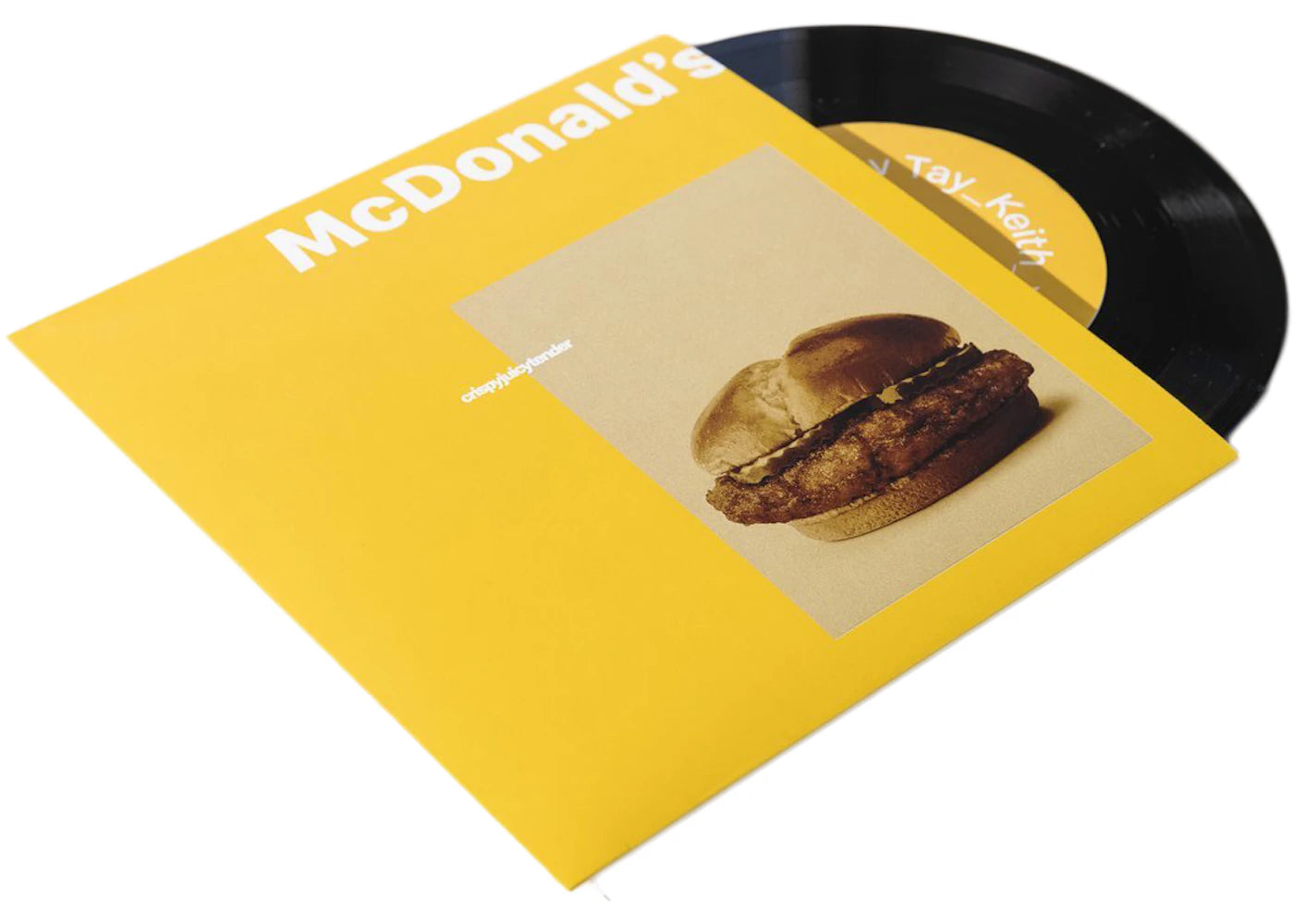 McDonald's Crispy Chicken Sandwich Chkn Drop Tay Keith 7" Vinyl