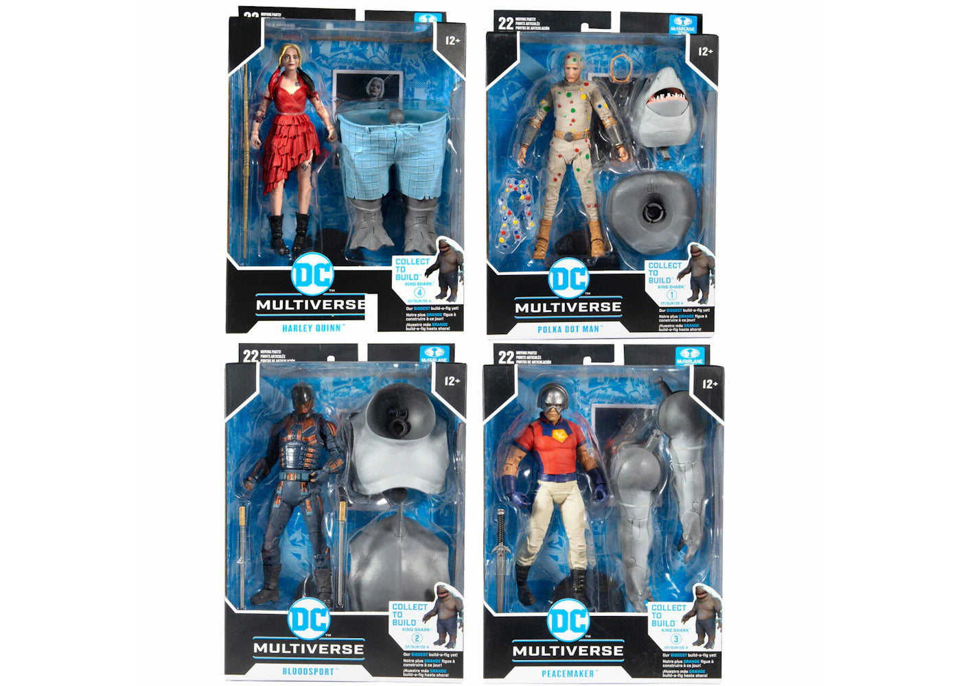 McFarlane Toys DC Suicide Squad 7" Complete Set - King Shark BAF Action Figure