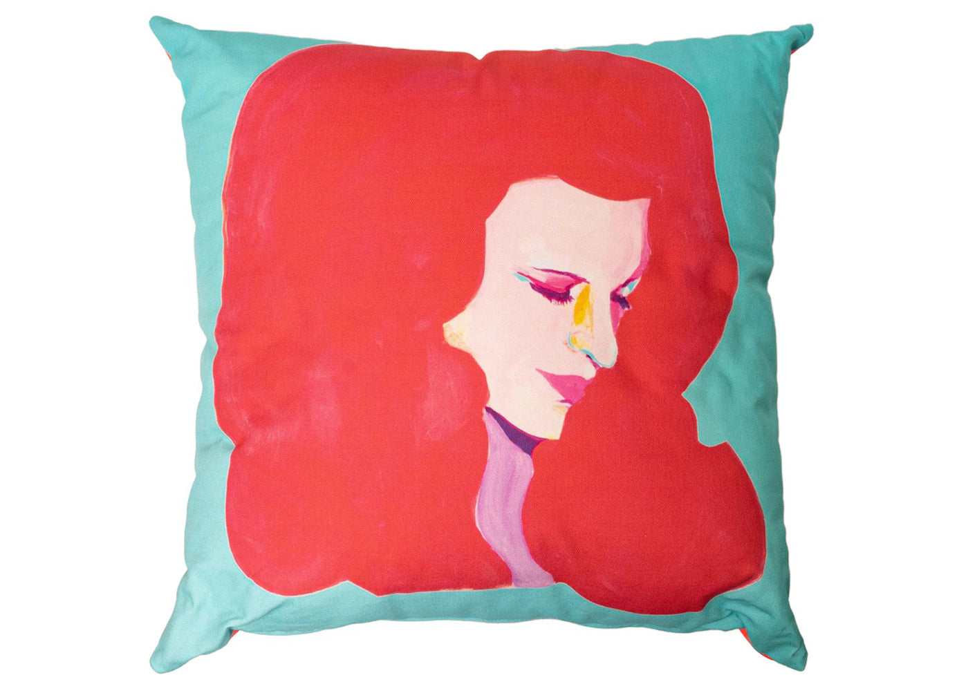 Medicom MLE Saiko Otake Mannequin Head Aqua Square Cushion Blue