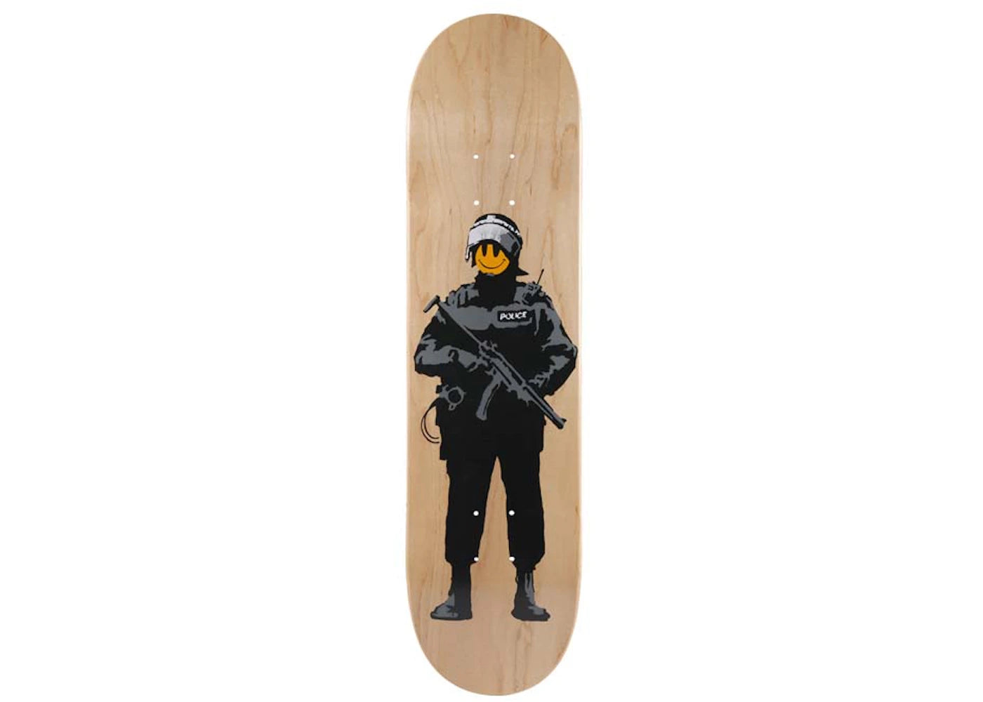 Medicom Sync. x Bansky BRANDALISM "Riot Cop" Skateboard Deck