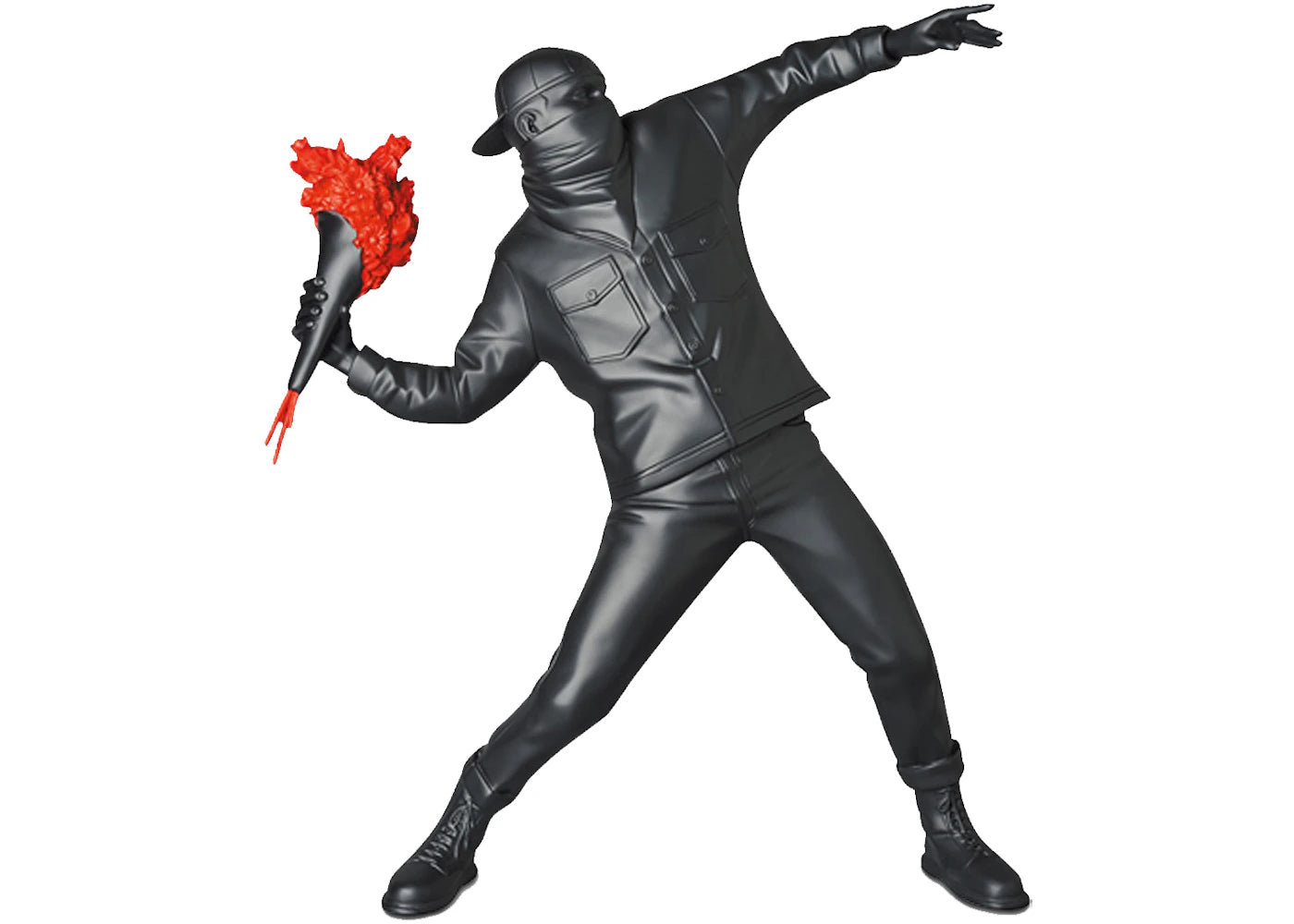 Medicom Flower Bomber (Black With Red Flower Version) Sculpture