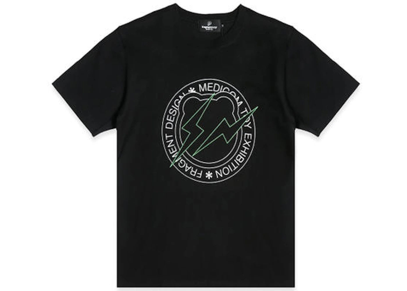 Medicom x Fragment Design Men Circle Logo Bearbrick Tee Black