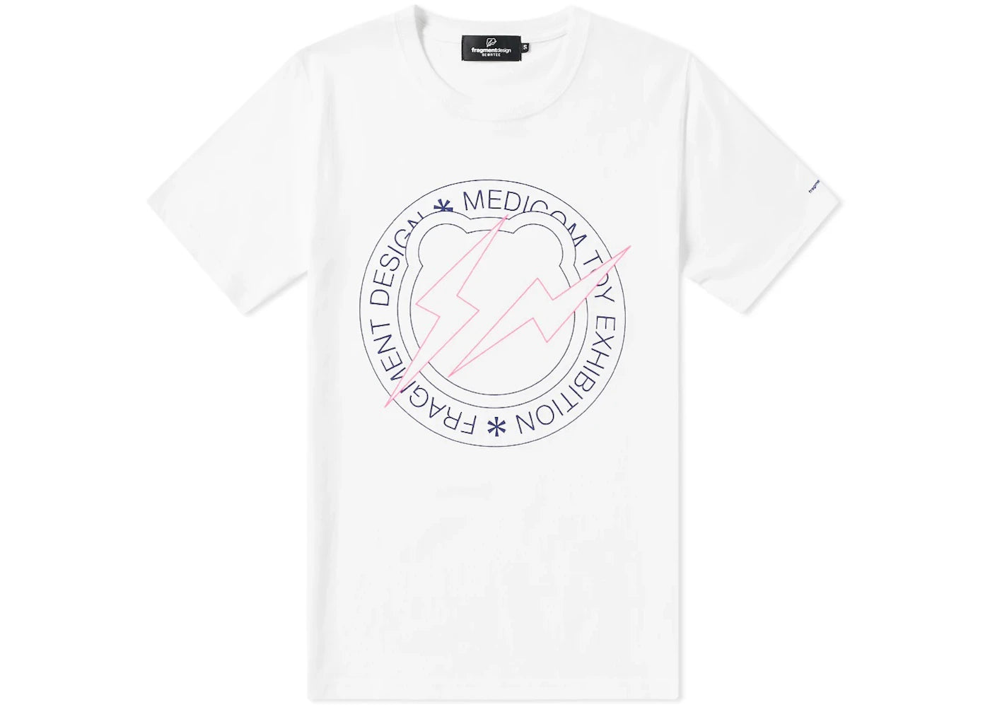Medicom x Fragment Design Men Circle Logo Bearbrick Tee White