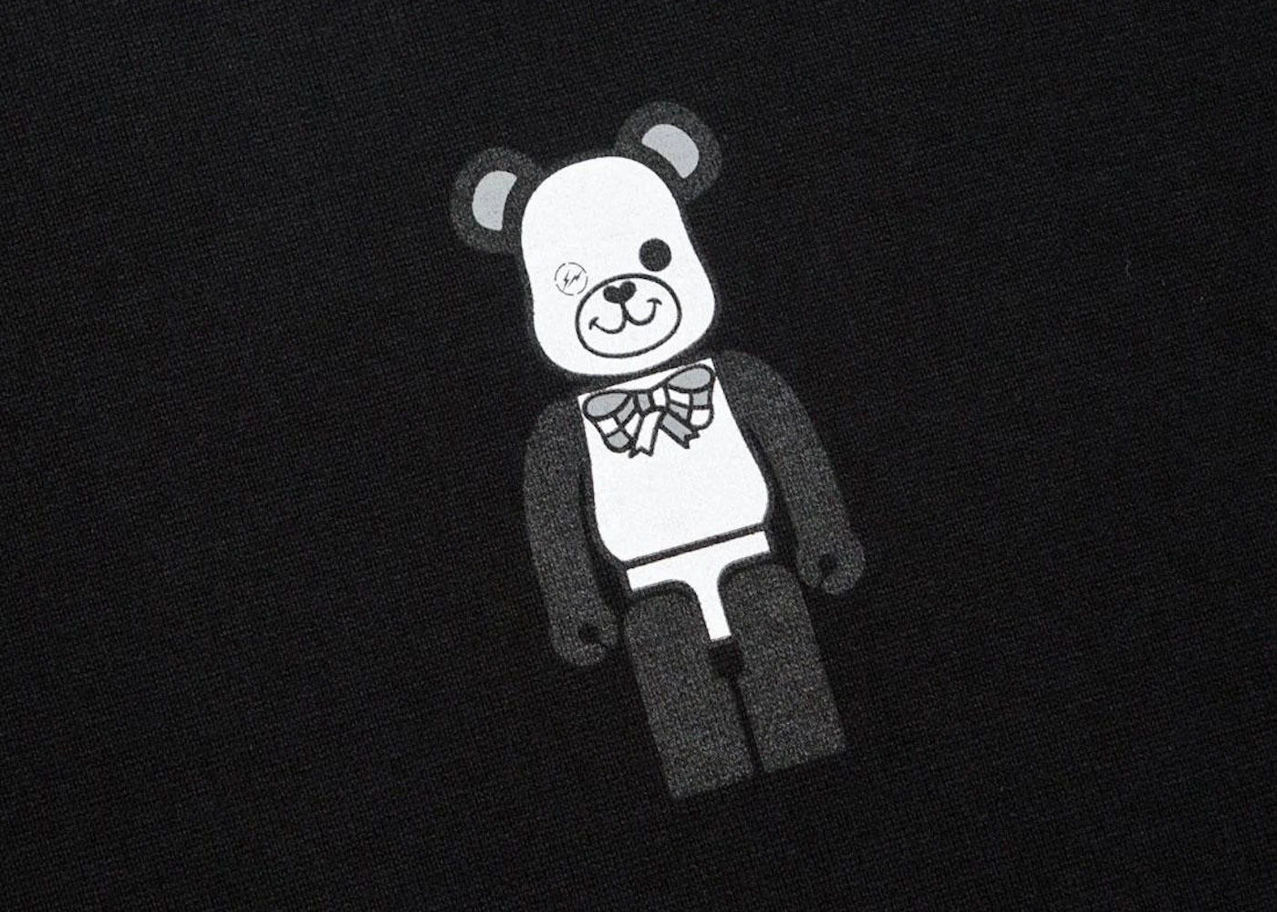 Medicom x Fragment Design x Freemansory Bearbrick Tee Black