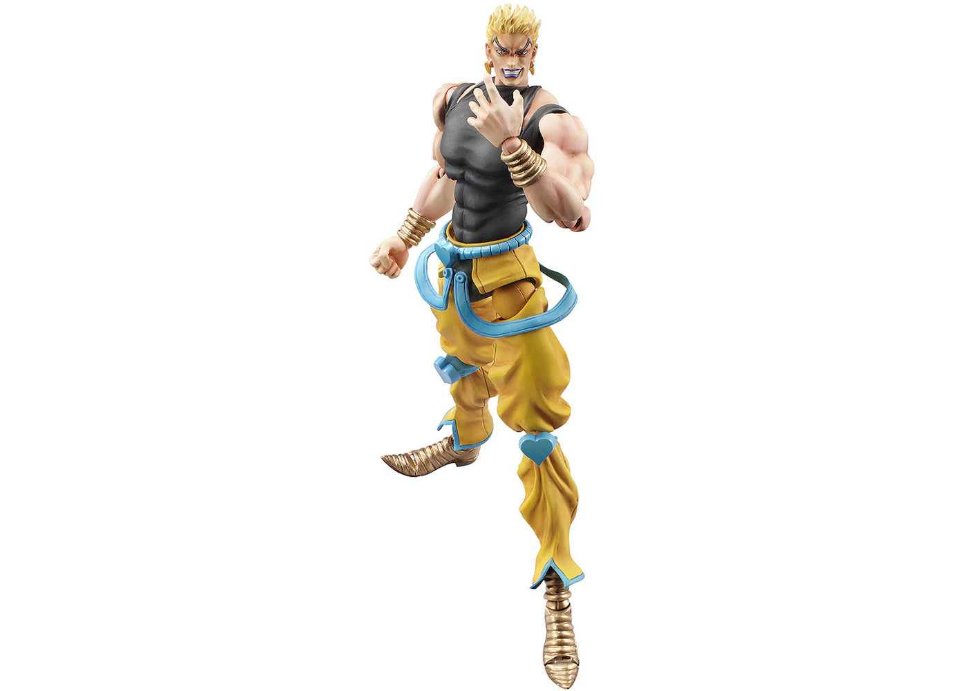 Medicom Super Action Statue JoJo's Bizarre Adventure Part 3 Stardust Crusaders Dio Brando Awakening Vesion Action Figure Black & Yellow