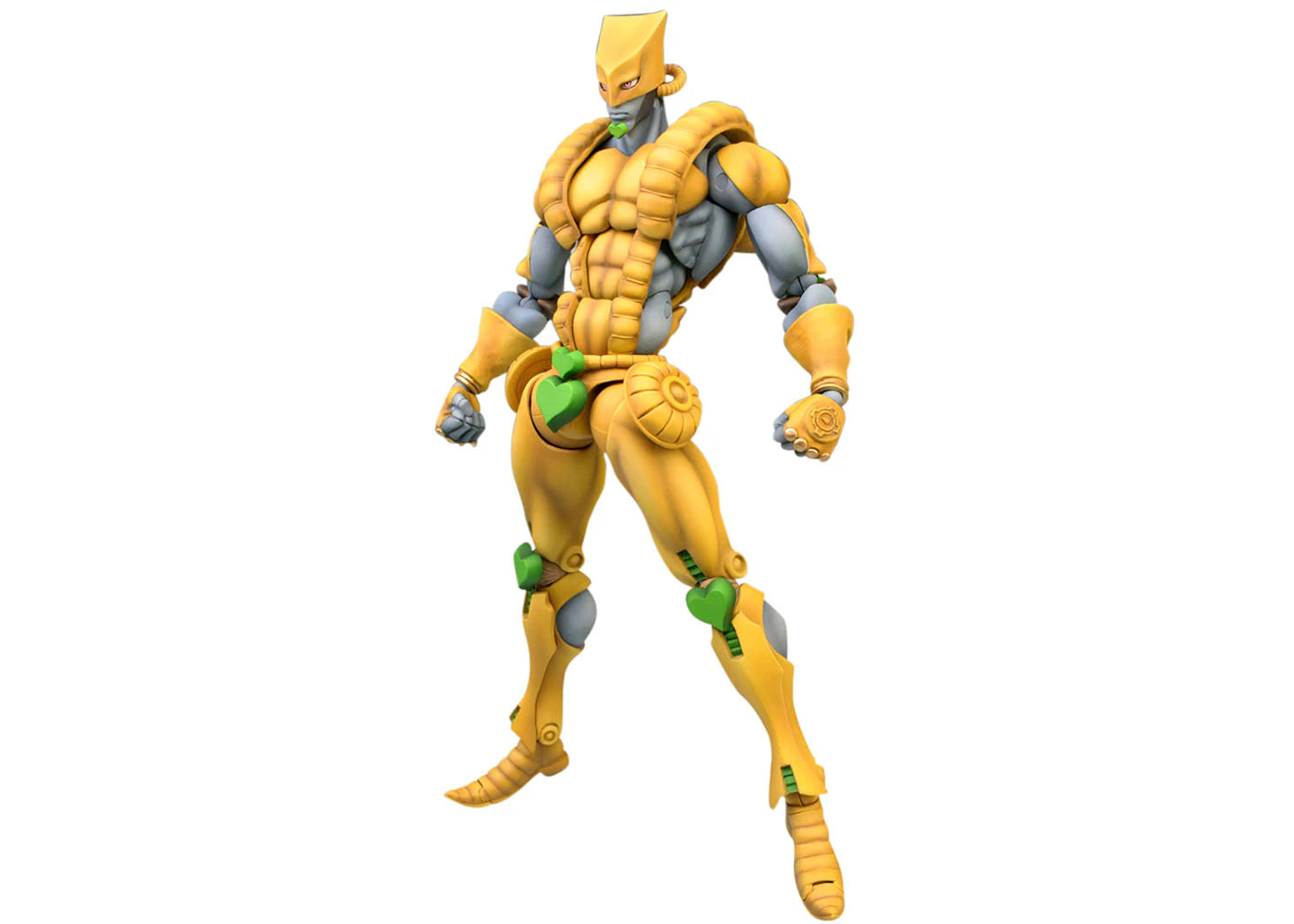 Medicom Super Action Statue JoJo's Bizarre Adventure Part 3 Stardust Crusaders The World Chozokado Re-Run Action Figure Yellow