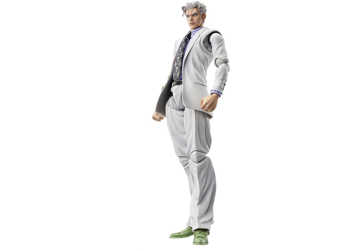Medicom Super Action Statue JoJo's Bizarre Adventure Part 4 Diamond Is Unbreakable Yoshikage Kira Chozokado Action Figure White