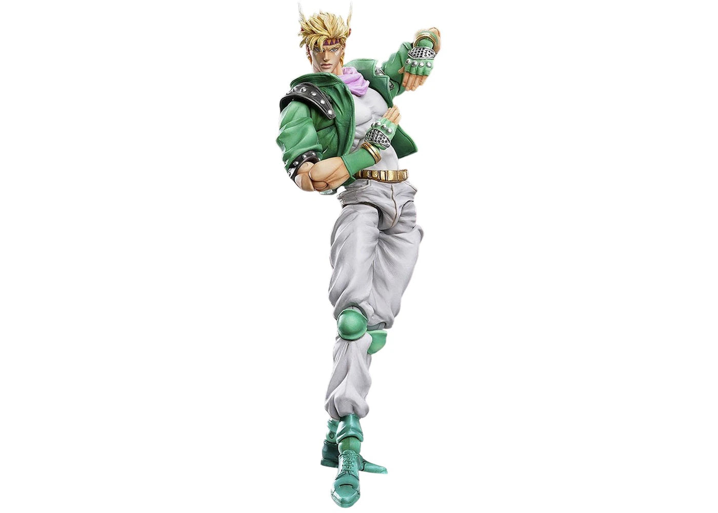 Medicom Super Action Statue Jojo'S Bizarre Adventure Part 2 Battle Tendency Caesar Anthonio Zeppeli Chozokado Figure Green