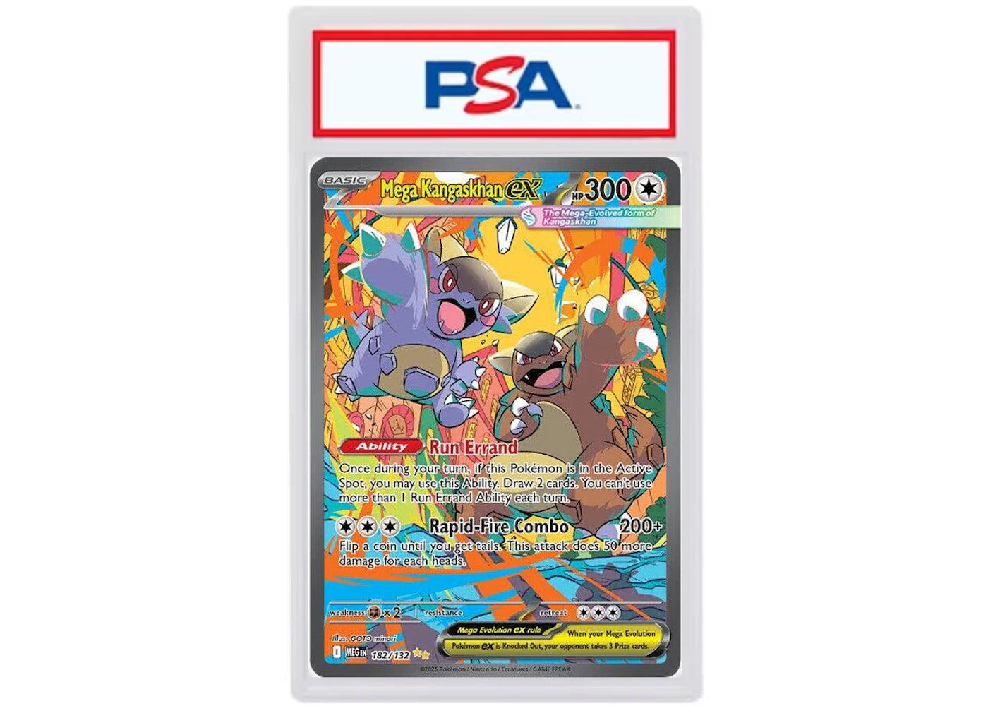 Mega Kangaskhan ex 2025 Pokémon Mega Evolution Mega Evolution Special Illustration Rare #182/132 (PSA or BGS Graded)