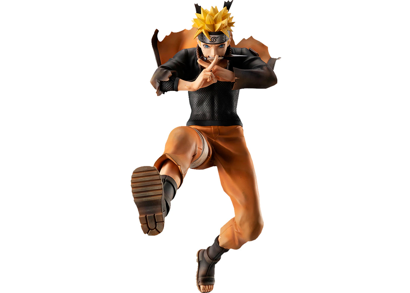 MegaHouse Naruto G.E.M. Series Naruto Uzumaki Shinobi World War Version Action Figure Orange