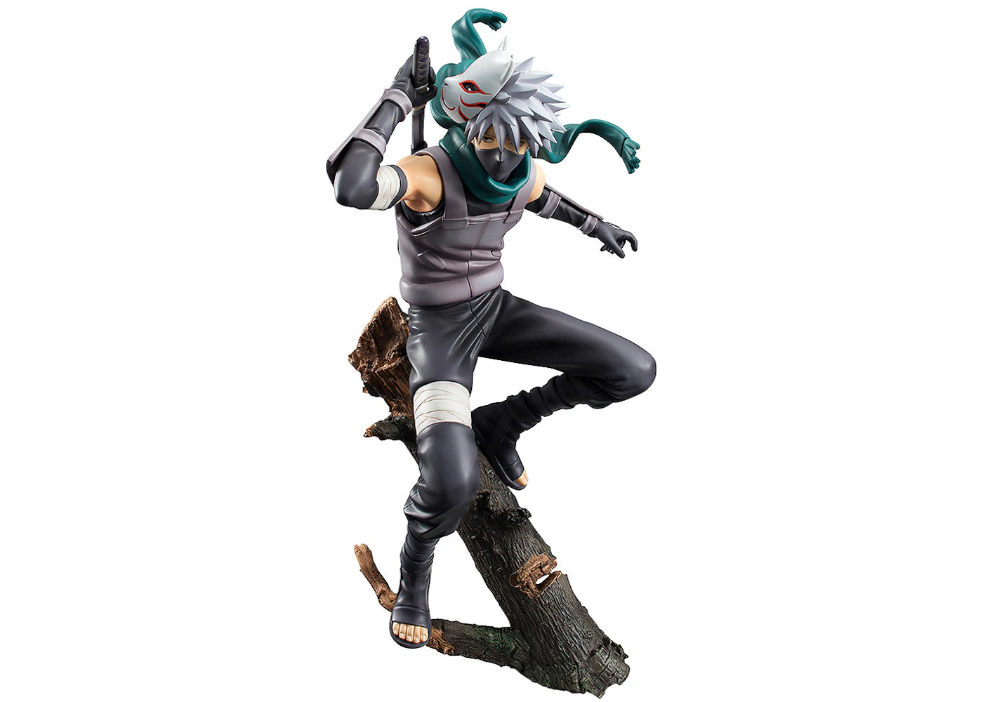 MegaHouse Naruto Shippuden G.E.M. Series Kakashi Hatake Anbu Ver. Re-Run Action Figure Gray