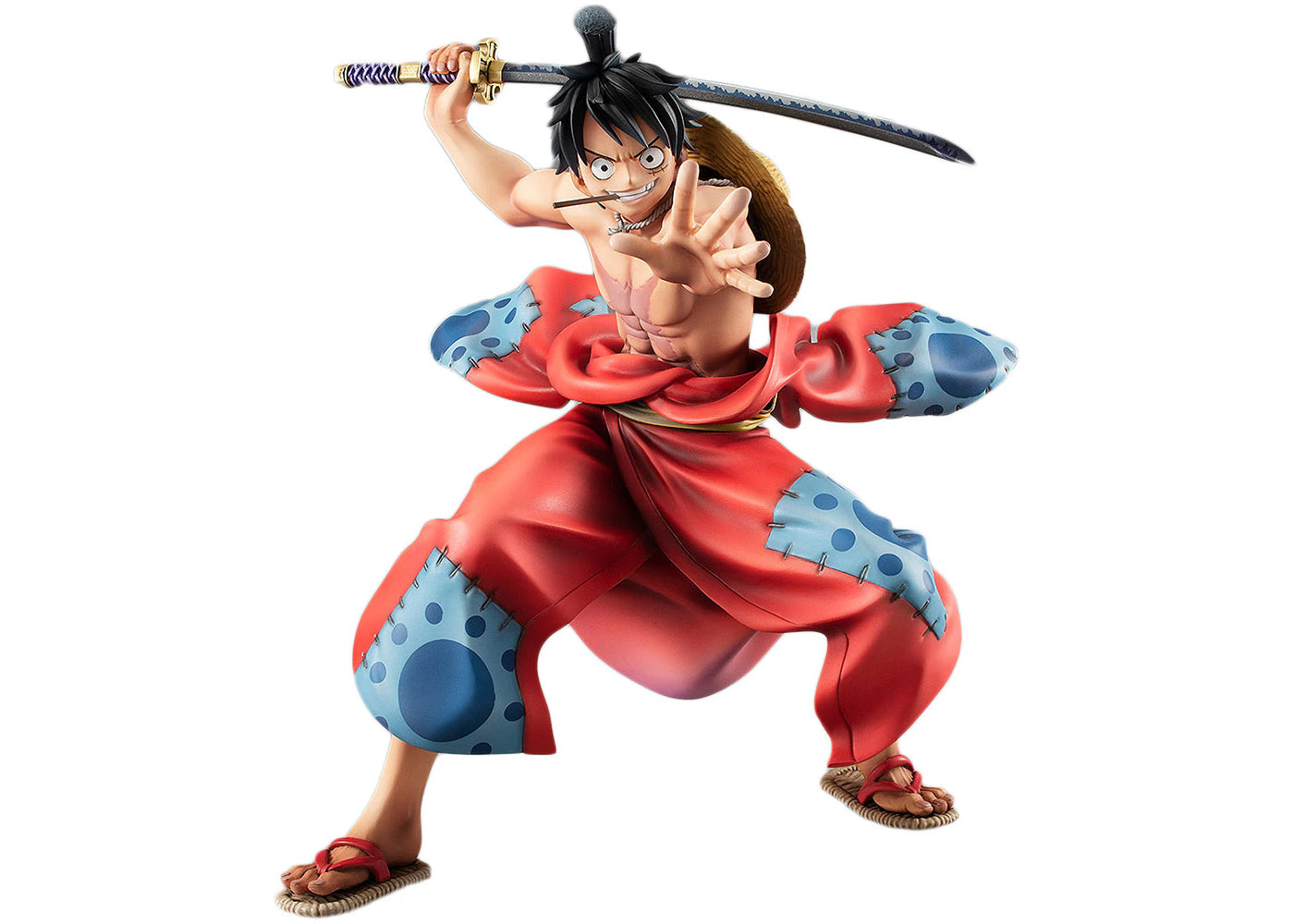 MegaHouse One Piece Portrait of Pirates Warriors Alliance Luffy Taro Action Figure Red