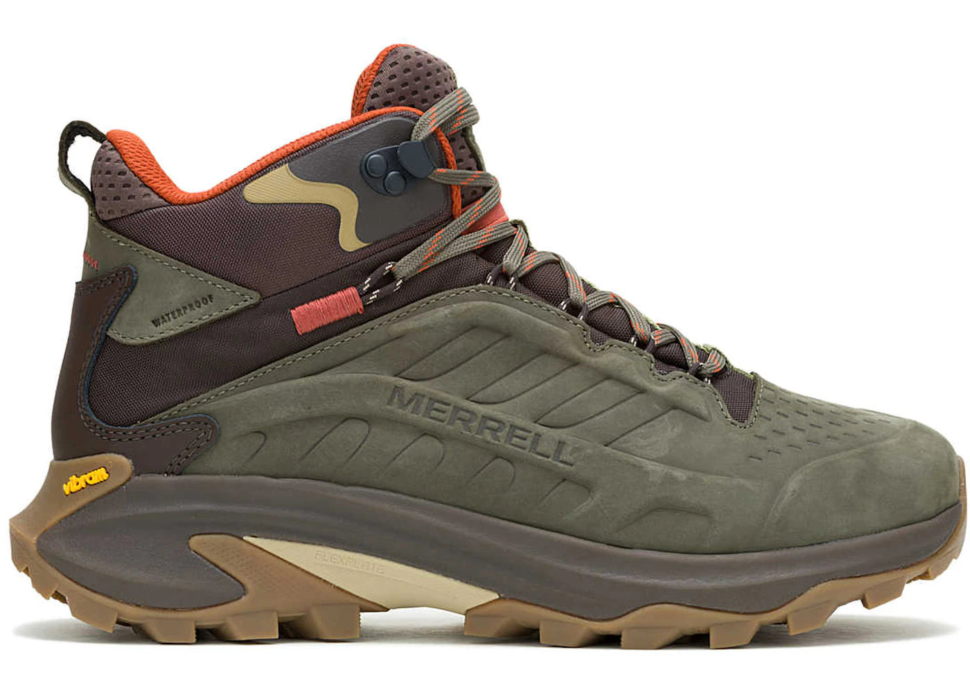 Merrell Moab Speed 2 Leather Mid Waterproof Olive – Side Kicks