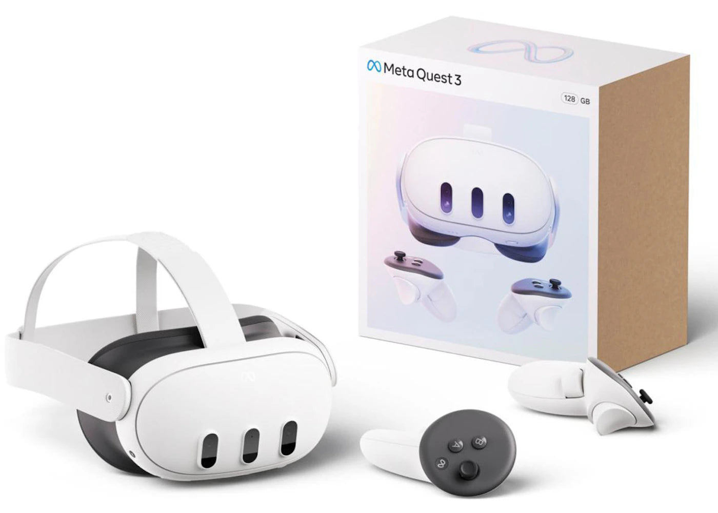 Meta Quest 3 128GB VR Headset, (US) Plug