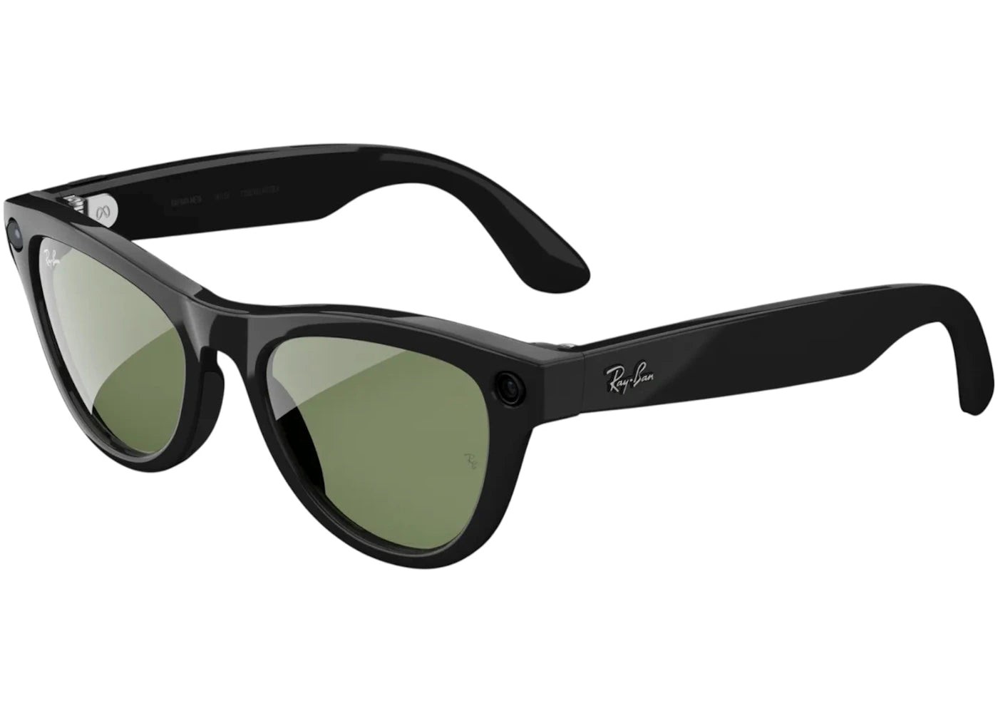 Meta x Ray-Ban Skyler Glasses (Gen 2) Standard 0RW4014_601/7152 Shiny Black/Green