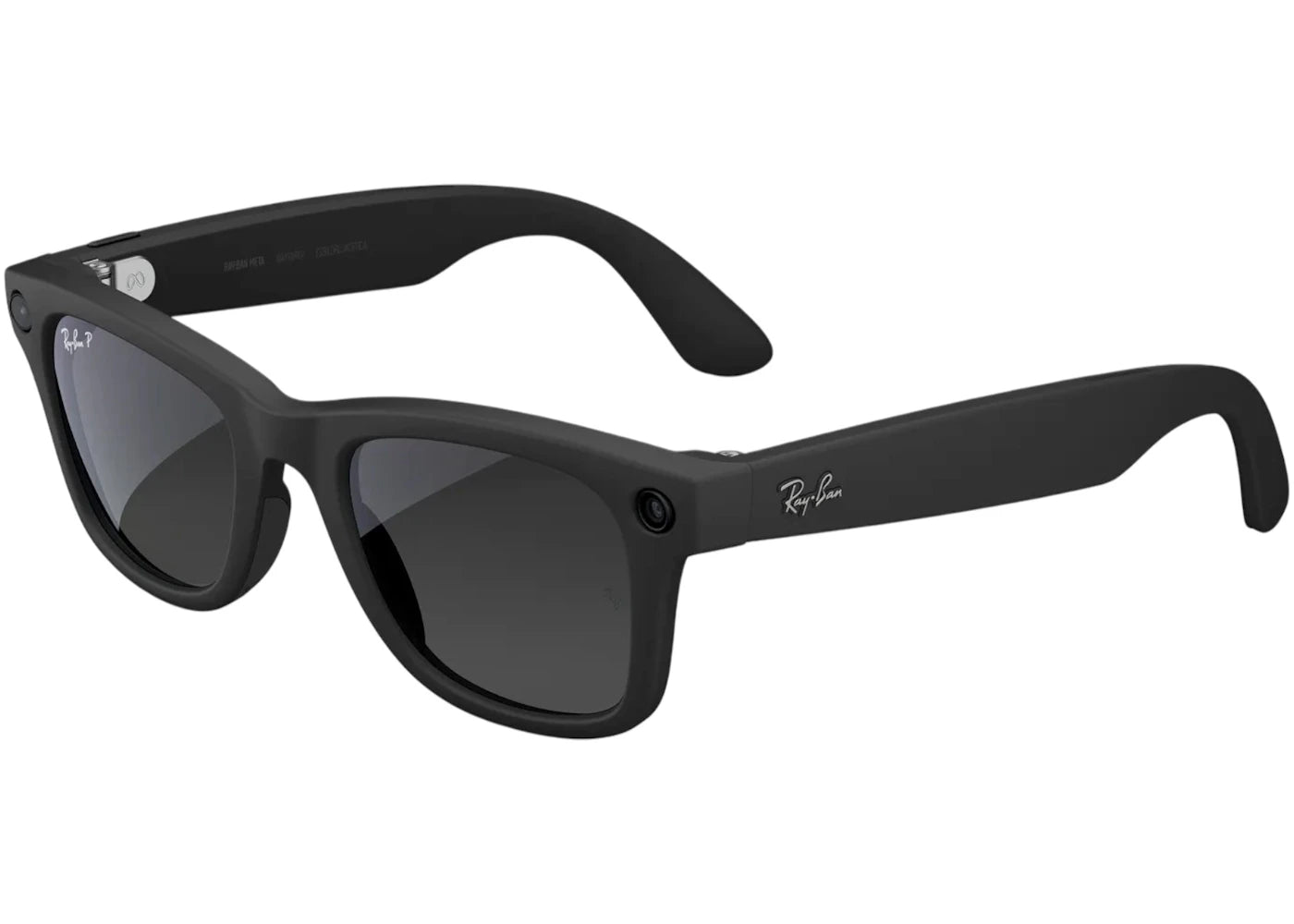 Meta x Ray-Ban Wayfarer Glasses (Gen 2) Large 0RW4012_601ST353 Matte Black/Gradient Graphite