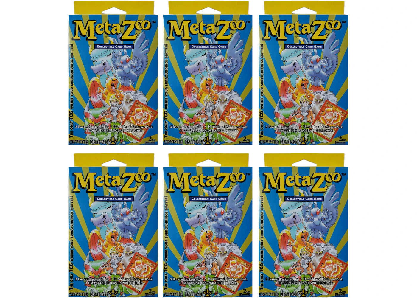 MetaZoo TCG Cryptid Nation 2nd Edition Hanger Box 6x Lot