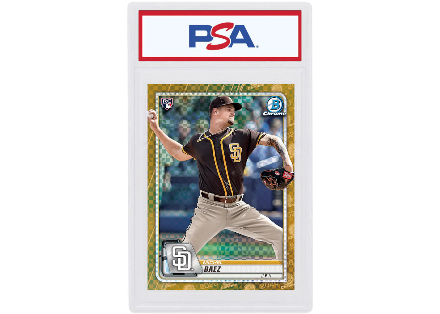 Michel Baez 2020 Bowman Chrome X Rookie Gold X-Fractor /3 #51
