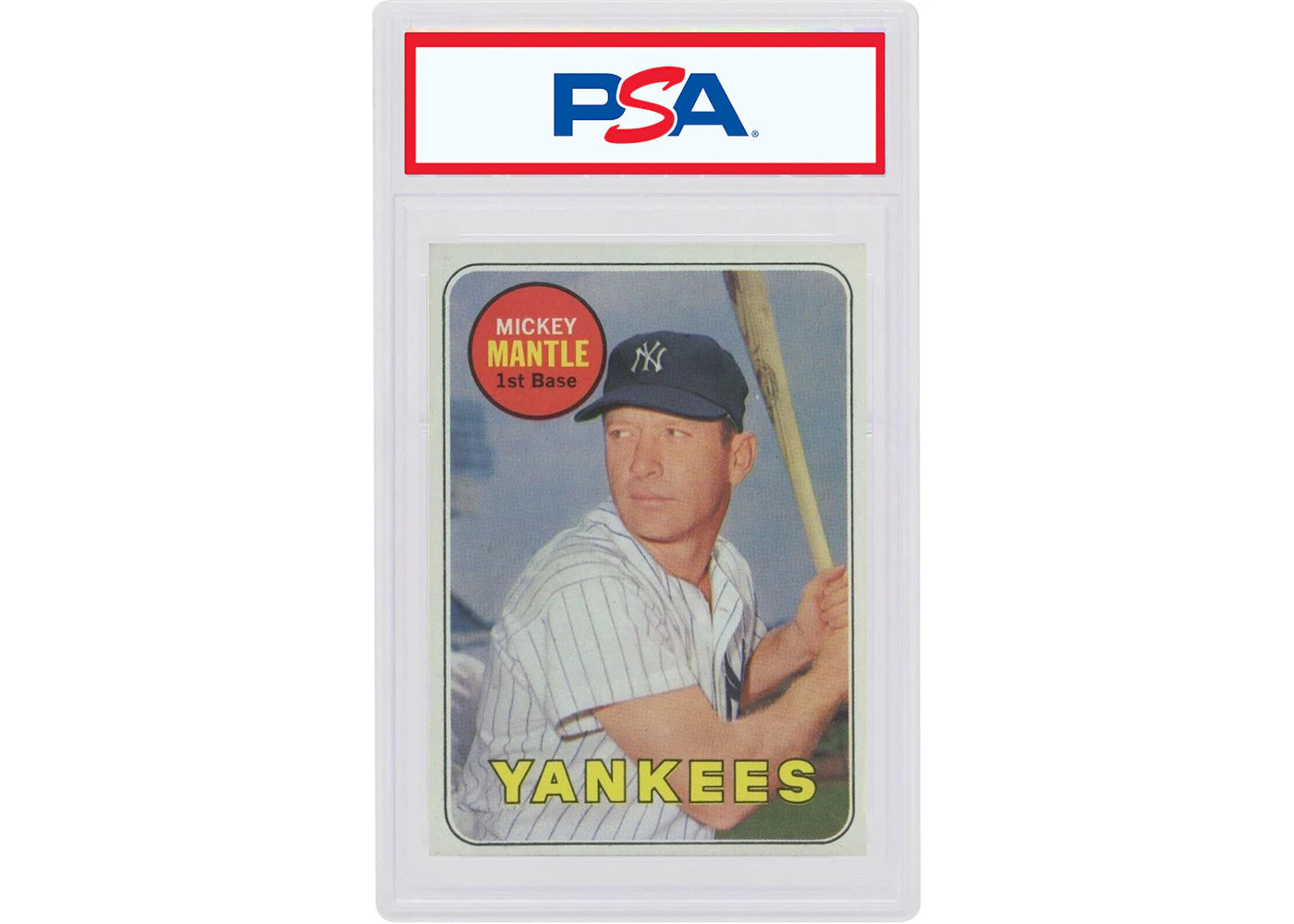 Mickey Mantle (Last Name in Yellow) 1969 Topps #500 (PSA or BGS Graded)