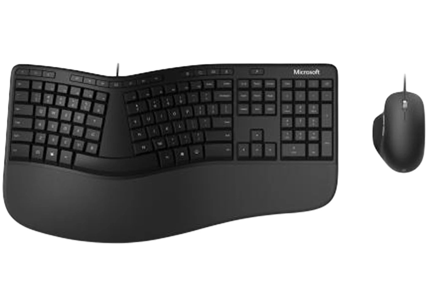 Microsoft Ergonomic Wired Keyboard and Mouse RJU-00001 Black