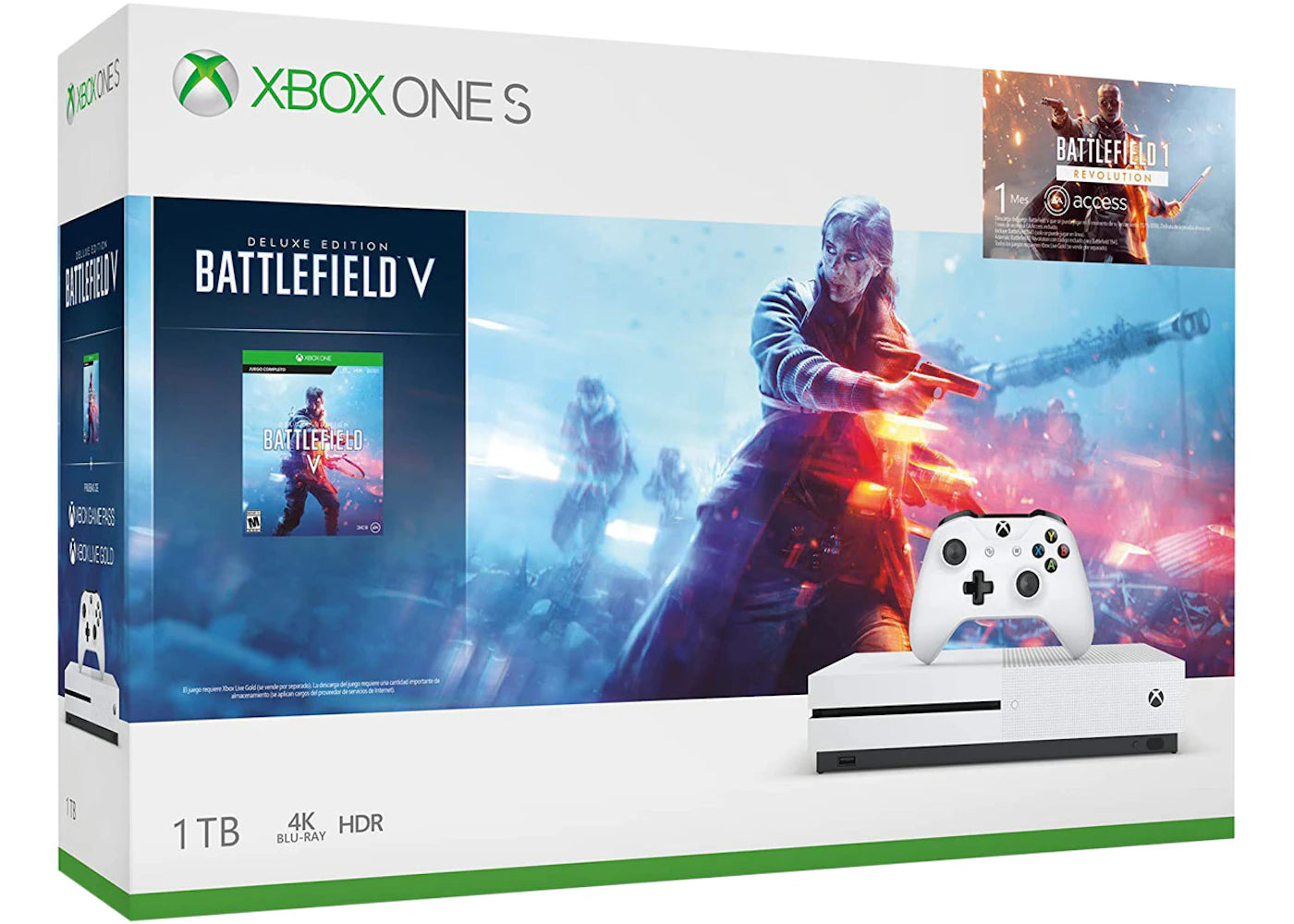 Microsoft Xbox One S 1TB Battlefield V Bundle Console 234-00679