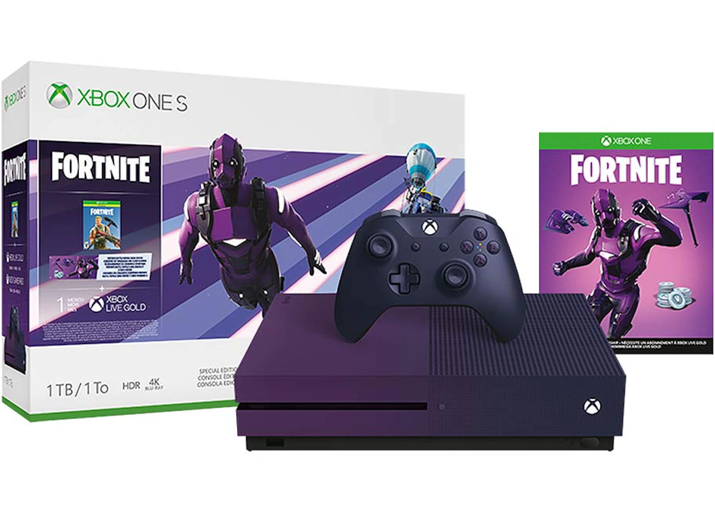 Microsoft Xbox One S 1TB Fortnite Battle Royale Special Edition Console Bundle 23C-00080
