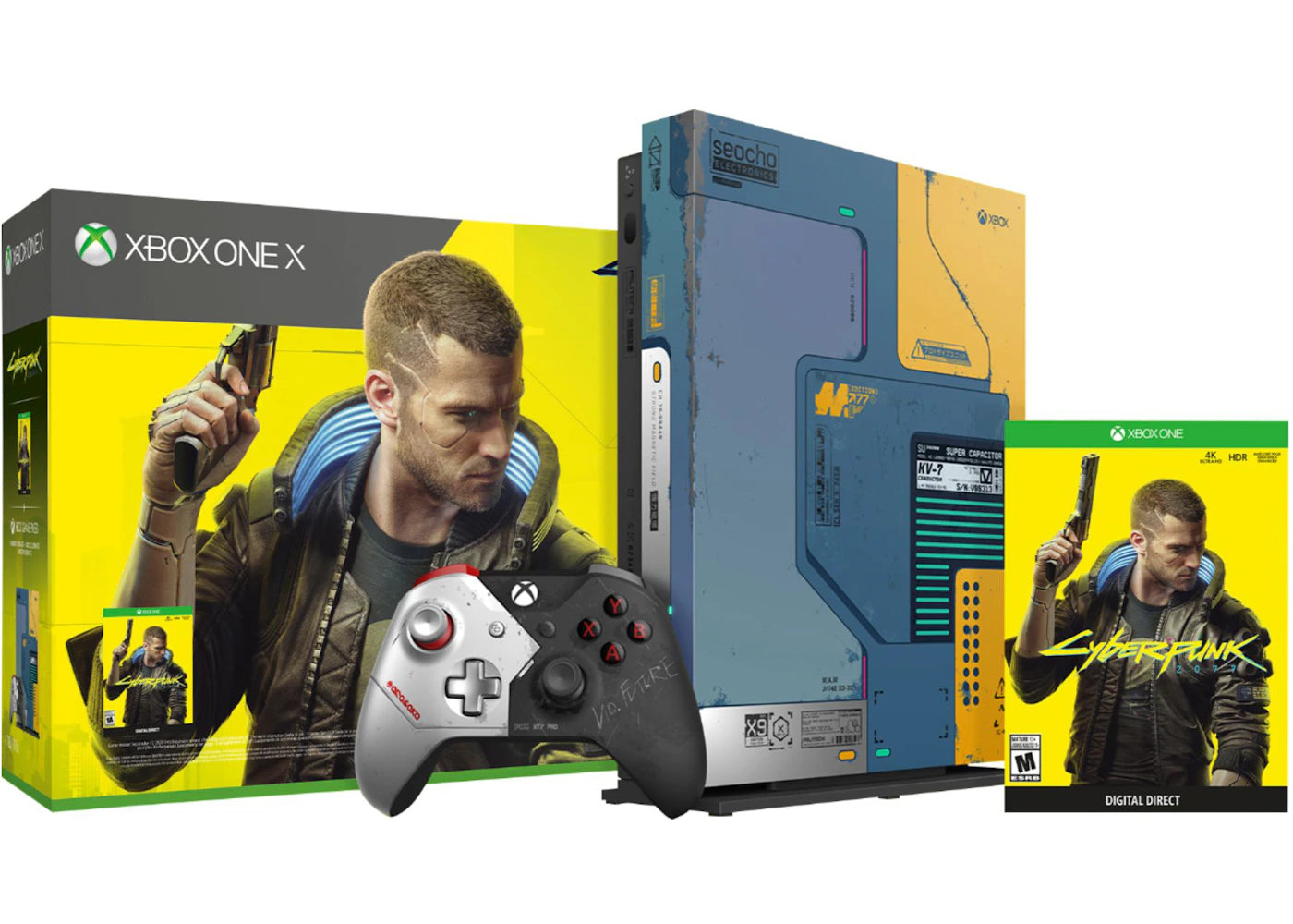 Microsoft Xbox One X 1TB Cyperpunk 2077 Console (FMP-00244) US Plug