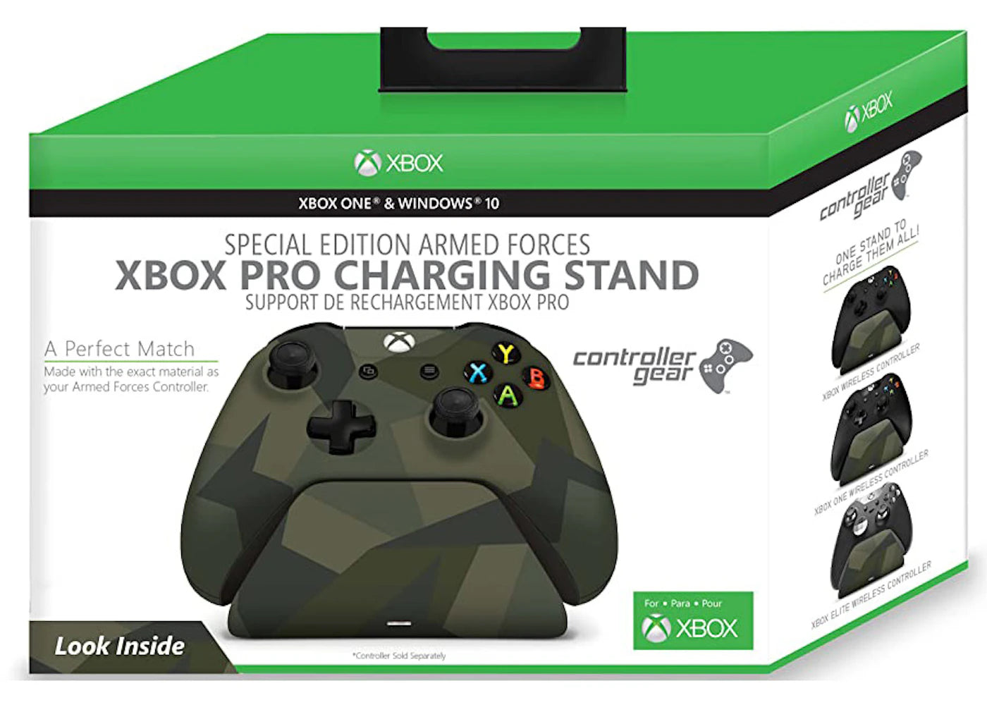 Microsoft Xbox Pro Controller Gear Charging Stand Armed Forces Special Edition CSXBOX1RN-00ARF