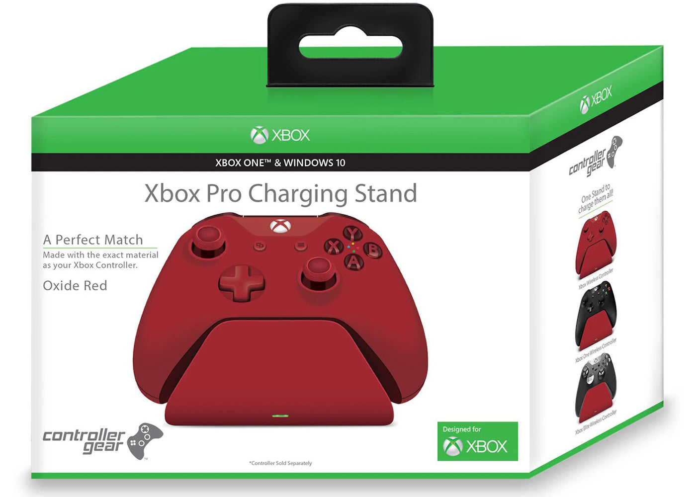 Microsoft Xbox Pro Controller Gear Charging Stand CSXBOX1RB-00ORC Oxide Red