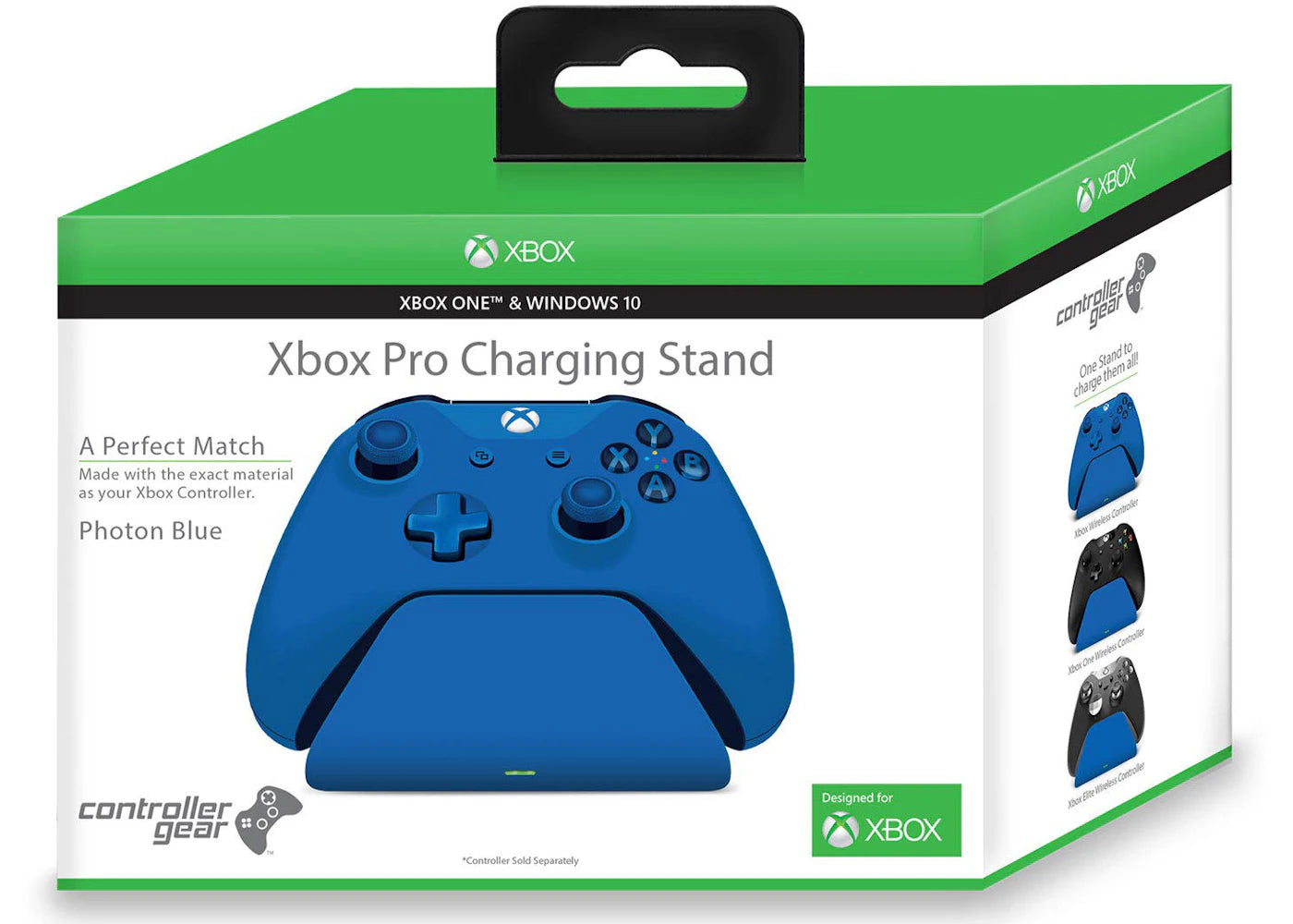 Microsoft Xbox Pro Controller Gear Charging Stand CSXBOX1RN-00PBC Photon Blue